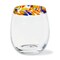 Kaleidoscope Stemless Wine Glass - 16oz Clear Drinkware, Dishwasher-Safe, Perfect for Everyday Use, 4x4x4.5 inches